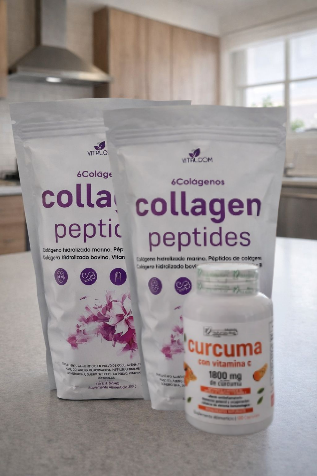 CURCUMA 120CAP + 2 COLLAGEN PETIDES 454GR