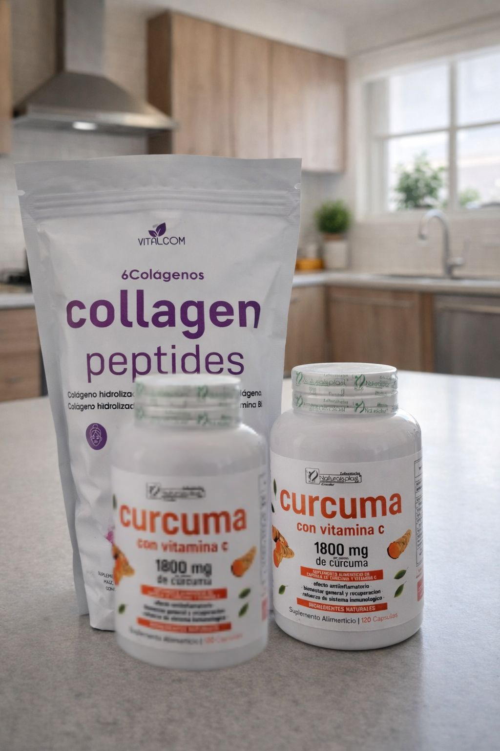 2 CURCUMA 120CAP + COLLAGEN PETIDES 454GR